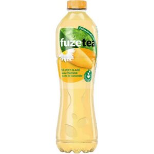 Bouteille de 1,25L de Fuzetea Mangue Camomille – Infusion fruitée et apaisante à la mangue et à la camomille