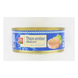 Thon Entier Albacore Au Naturel 265g BELLE FRANCE