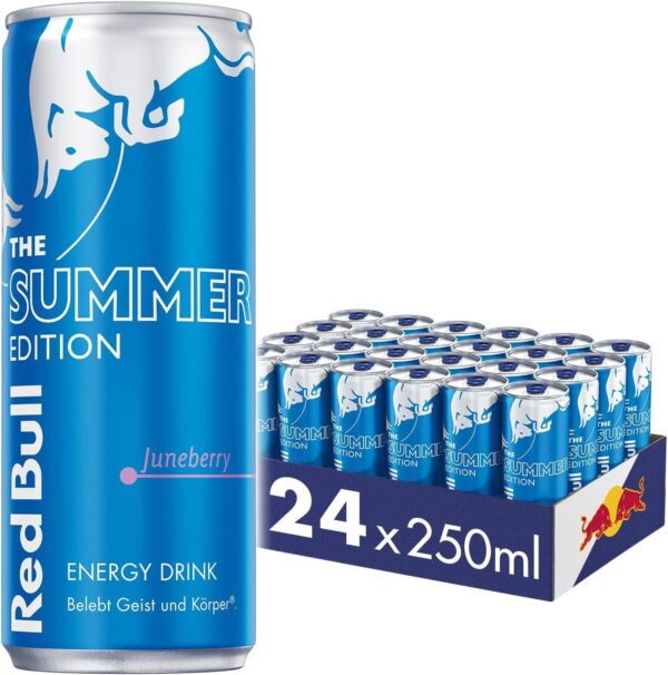 Red Bull Energy Drink Summer Edition 2023 Juneberry 24 boîtes de 250 ml