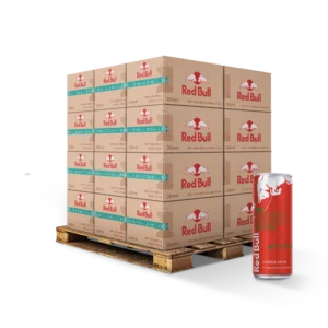 Pack de 24 canettes slim 250ml Red Bull Red Edition – Boisson énergisante goût fruits rouges