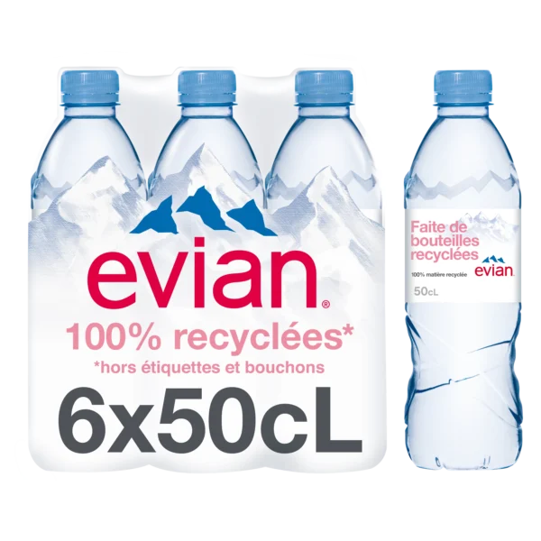 Pack de 6 bouteilles de 50cl d’Hépar eau minérale naturelle – Source riche en magnésium