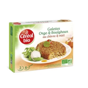 Galettes orge boulghour bio CEREAL – paquet de 200g, produit sain et équilibré
