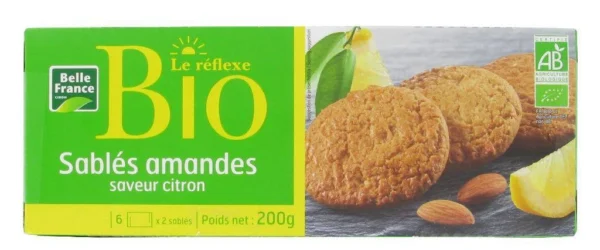 sablés amandes citron bio 200g – Le Réflexe Belle France