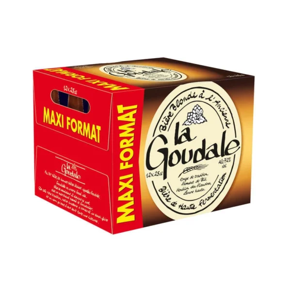 Bouteille de bière blonde La Goudale – bière artisanale de caractère