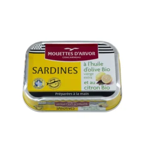 Sardines huile citron bio