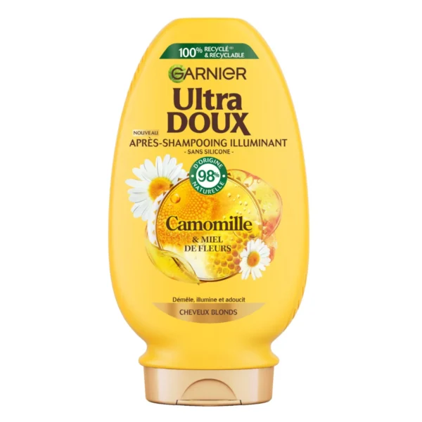 Après-shampoing Garnier à la camomille et au miel, flacon de 250 ml