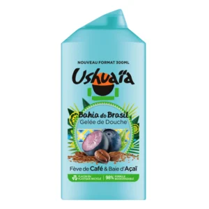 Flacon de 300ml de gel douche Ushuaïa Café & Açaï – soin lavant parfumé pour une évasion sensorielle