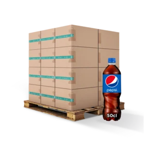 Pack de 12 bouteilles de 50cl de soda regular PEPSI, boisson rafraîchissante au goût unique