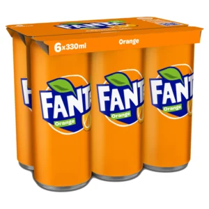 Pack Fanta orange 6x33cl – boisson gazeuse fruitée à l’orange, rafraîchissante et pétillante