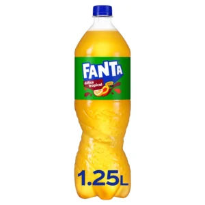 Bouteille de 1,25L de Fanta Fruit Exotique – boisson gazeuse au goût tropical rafraîchissant
