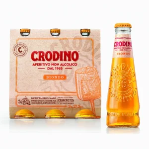 Pack de 6 bouteilles de 17,5cl de Crodino sans alcool – Apéritif italien à base de plantes