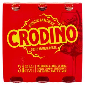 Pack de 3 bouteilles de 17,5cl de Crodino sans alcool – apéritif italien pétillant et rafraîchissant