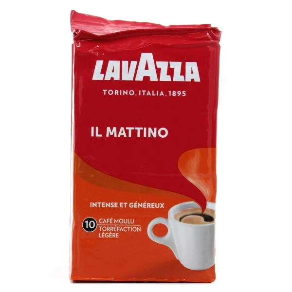 Café moulu Lavazza Il Mattino 250g – Pack de café italien pour le matin