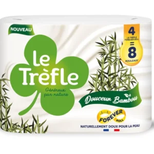 Pt Le Trèfle Bambou 4 8 Rlx rouleaux papier hygiénique