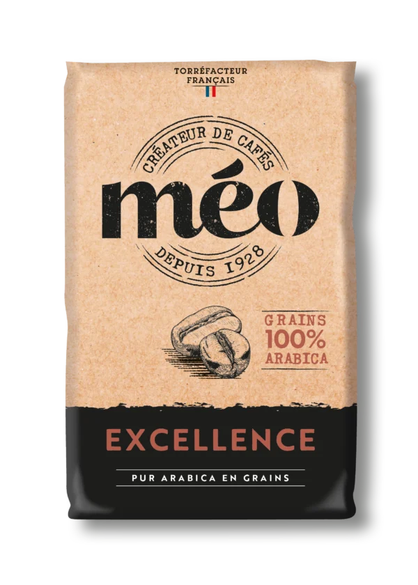 Café grains excellence 1kg CAFES MEO – café en grains de qualité supérieure