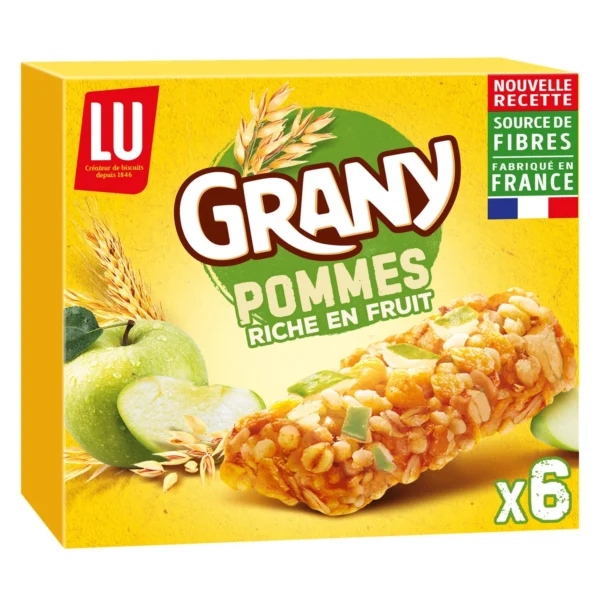 Barre de céréales Grany saveur pomme 125g - LU