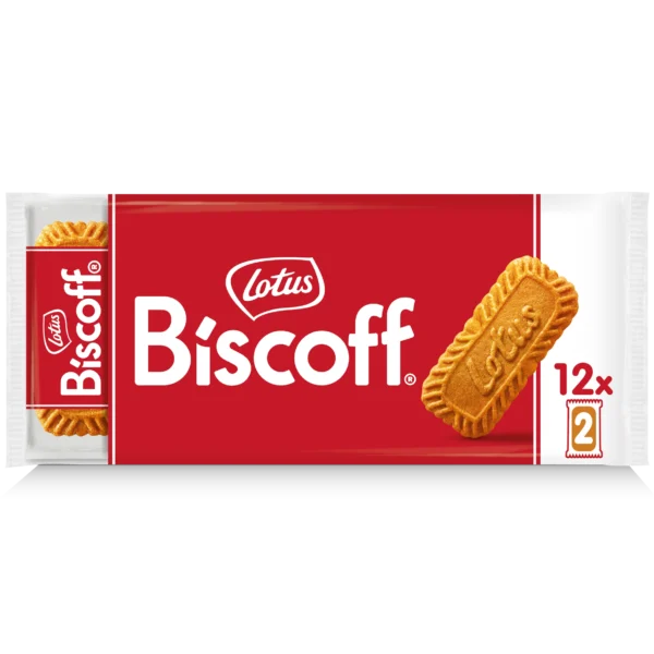 Biscuit Speculoos Biscoff Lotus en format pocket 186g – Lot de 12 sachets