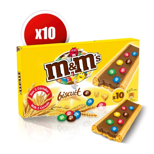Biscuits au cacao M&M’s 198g avec pépites de chocolat au lait