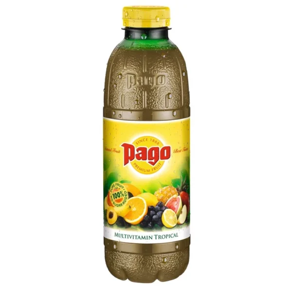 Jus de fruits tropical multivitaminé 75cl - PAGO, boisson rafraîchissante et riche en vitamines.