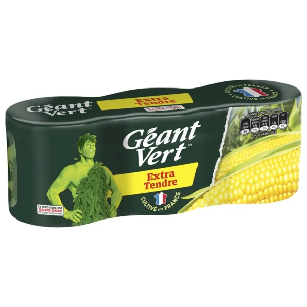 Maïs doux en boîte – lot de 3x150g, maïs extra tendre prêt à cuisiner pour toutes vos recettes