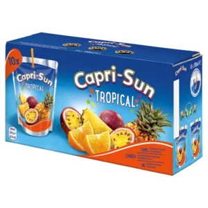 Capri-Sun tropical 10x20cl – boisson fruitée en pack de 10 pochettes au goût exotique