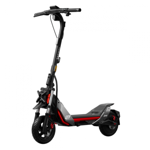 Trottinette électrique Ninebot ZT3 Pro E noire vue de côté avec design moderne et roues robustes